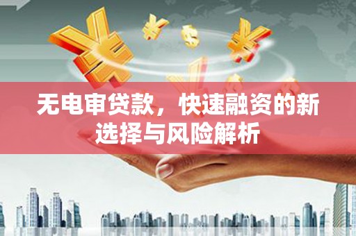 汶上无电审贷款，快速融资的新选择与风险解析
