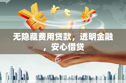 汶上无隐藏费用贷款，透明金融，安心借贷