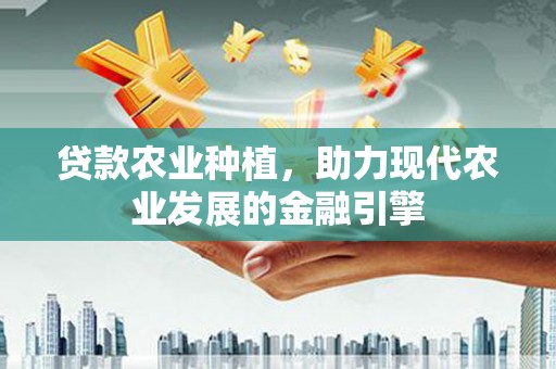 汶上贷款农业种植，助力现代农业发展的金融引擎