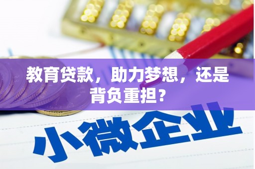 汶上教育贷款，助力梦想，还是背负重担？