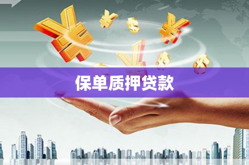 汶上保单质押贷款