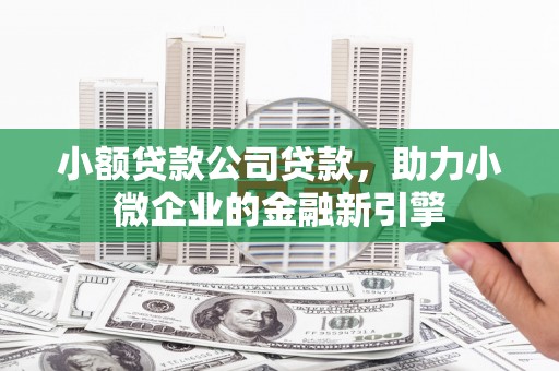 汶上小额贷款公司贷款，助力小微企业的金融新引擎
